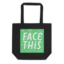 Face This Logo Tote Bag - Green