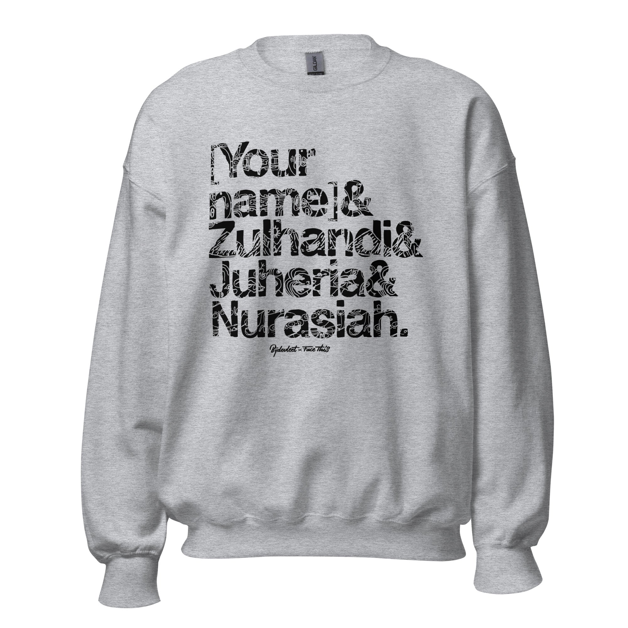 Bijdevleet x Face This customizable sweater